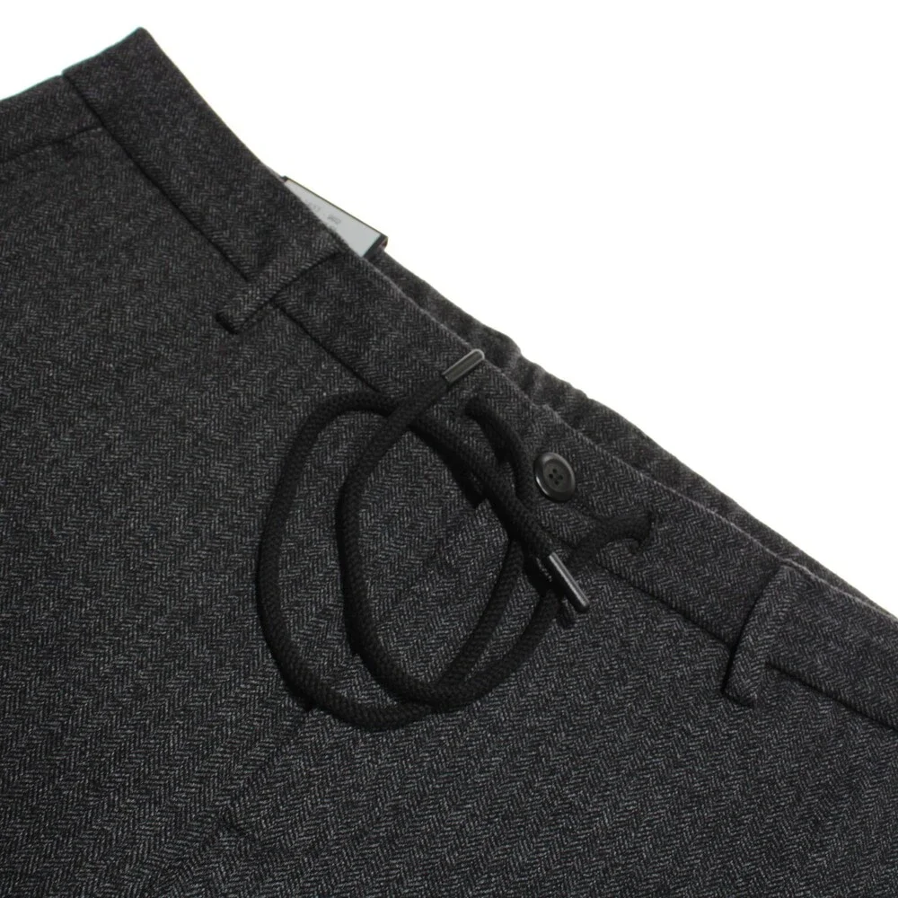 Alberto NWT Jump Cozy Jersey Casual Pants Size 33 US Slim Fit Gray Viscose Blend